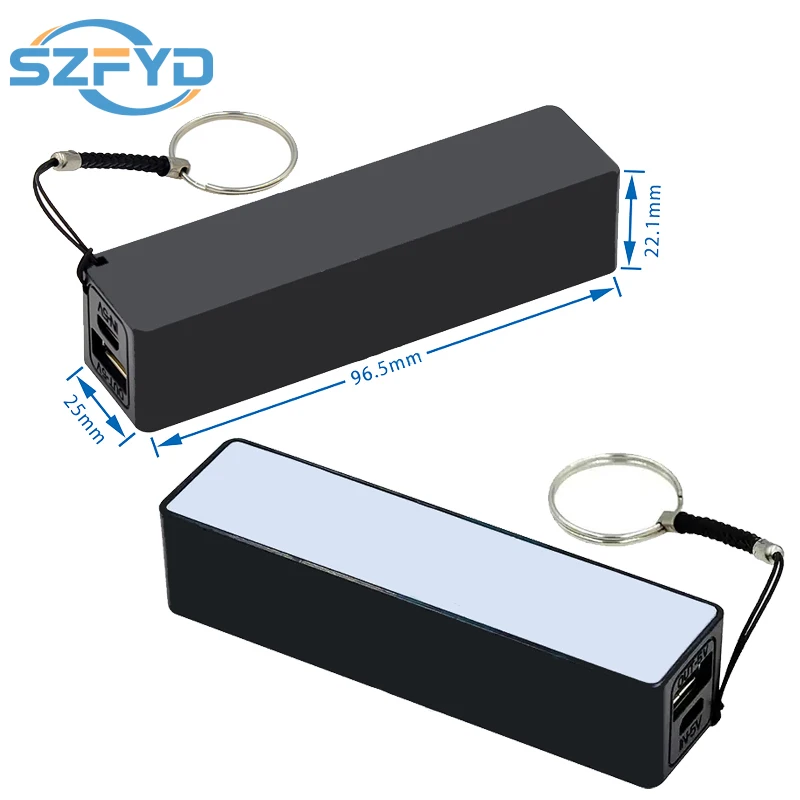 Kit de caja de banco de energía USB, cargador de batería 18650, Kit de carcasa de caja DIY negro para Arduino molewei