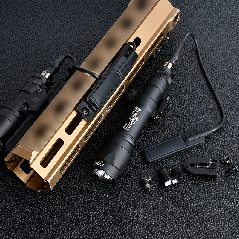 Accesorios tácticos CNC Picatinny Rail Panel de bolsillo para Scout armadores M600 M300 linterna interruptor almohadilla ranura Airsoft - imagen 4