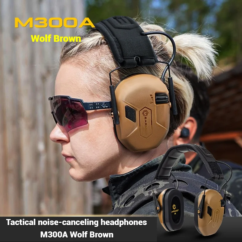 EARMOR M300T/M300A auriculares tácticos con reducción de ruido para disparar auriculares Bluetooth dedicados equipo para exteriores plegables