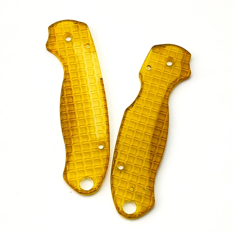 Parches de escamas de mango de cuchillo plegable Ultem PEI para cuchillos originales Para3 C223, Material de parche hecho a medida, accesorios de bricolaje, 1 par - imagen 4