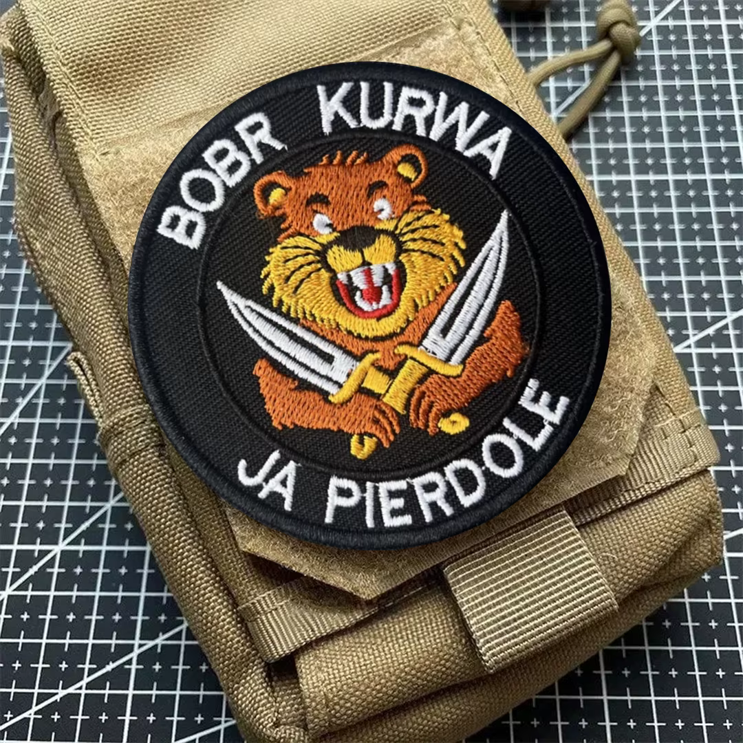 BOBR parche táctico bordado con velcro tipo chevron para MOLLE - imagen 4