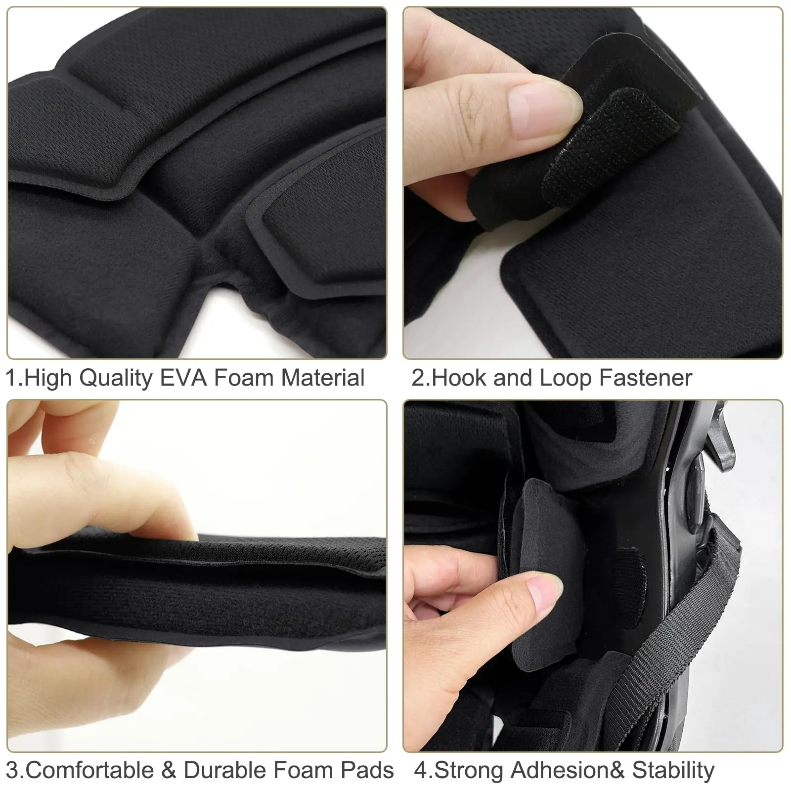 Almohadilla de espuma viscoelástica, alfombrilla protectora, Kit de casco, cojines tácticos universales de repuesto para cascos ACH MICH Team Wendy - imagen 5