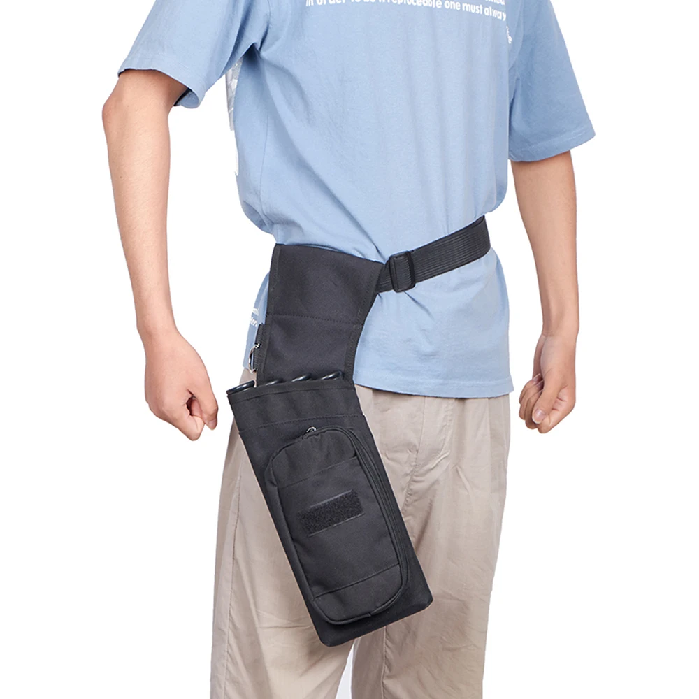 Soporte de flecha inversa de cuatro tubos para tiro con arco, carnada de cadera lateral con cinturón ajustable, bolsa de almacenamiento para caza, recurvo al aire libre - imagen 4