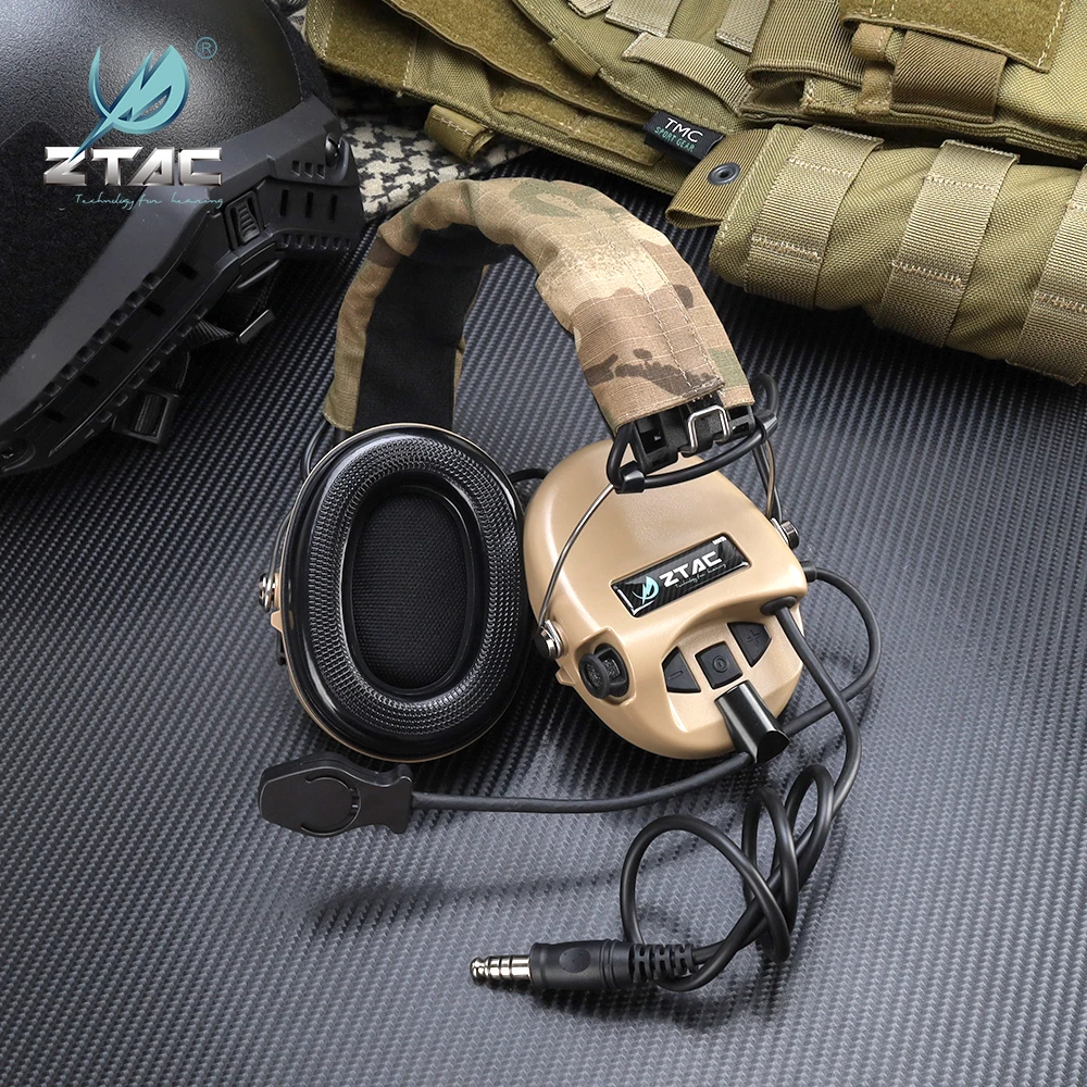 Z-TAC Sordin Auriculares tácticos con reducción de ruido y PTT U94 - Compatible Baofeng/Motorola para disparar caza militar - imagen 3