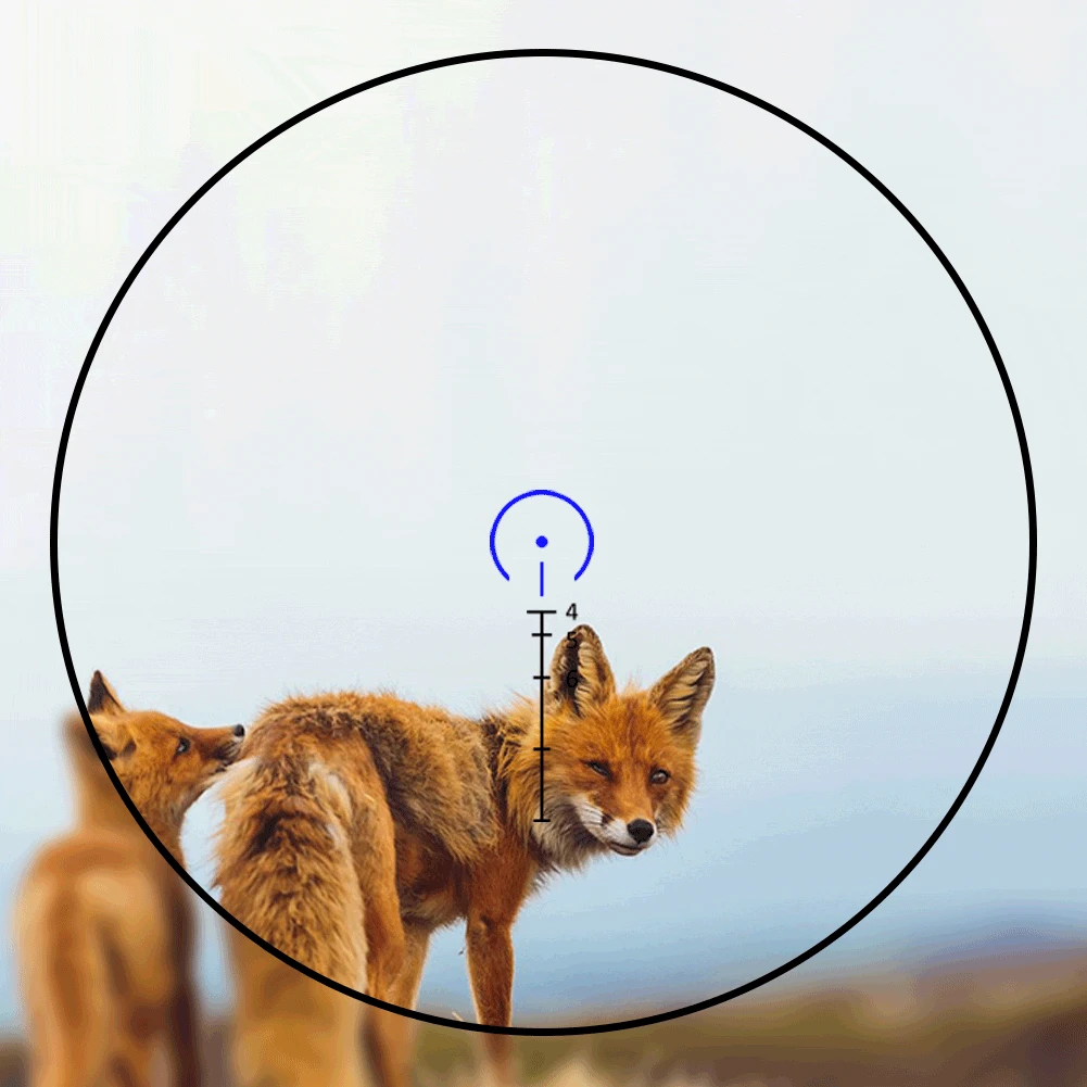 Fire Wolf-mira telescópica para Rifle de caza, punto rojo táctico de visor óptico, láser holográfico, 1,5-4x30 - imagen 2