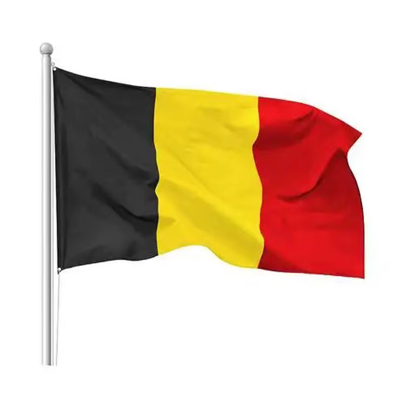 5 unids/lote bandera nacional de Bélgica 90x150 cm bandera de Bélgica el Reino de Bélgica bandera nacional de Belgien Belgique al por mayor