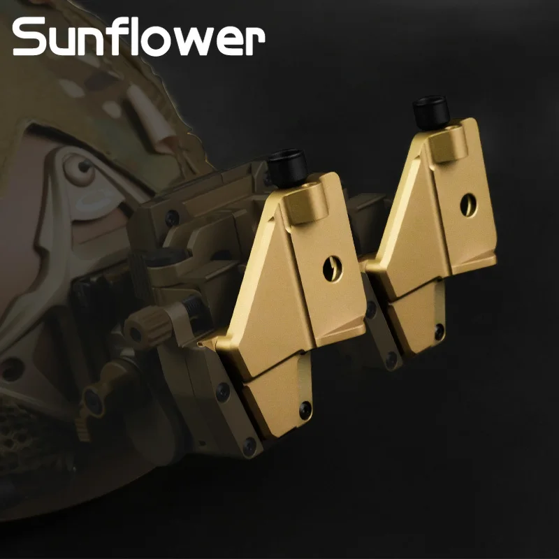 PVS14 NVG-Soporte de montaje para casco de zapato de cola de milano, táctico, 2 uds., binoculares, visión nocturna, accesorios adaptadores de soporte de brazo J