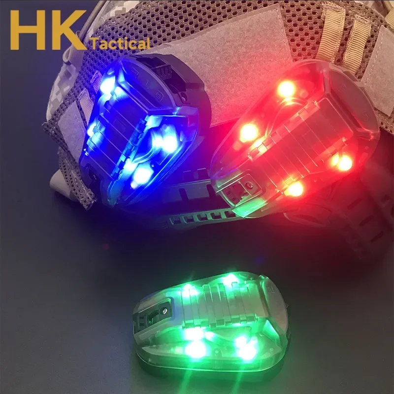 Lámpara táctica para casco, luz de supervivencia, luz Flash de seguridad, luz estroboscópica de mariquita con caza impermeable, ciclismo al aire libre, Camping - imagen 3
