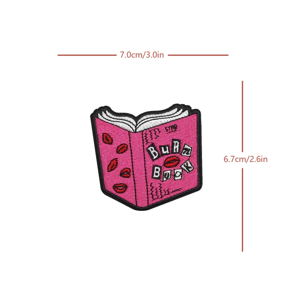 Mean Girls Burn Book Meme cita divertida Velcros parche táctico insignia pegatina bordada gancho bucle DIY gorra Jeans mochila - imagen 5