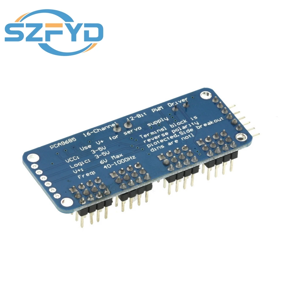 Módulo PCA9685 de interfaz I2C de controlador de servo escudo PWM de 16 canales y 12 bits para Raspberry Pi - imagen 5