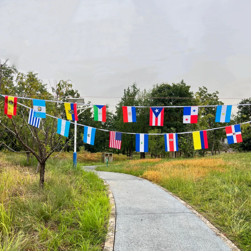 Banderas latinoamericanas de países – banderines para manualidades - imagen 4