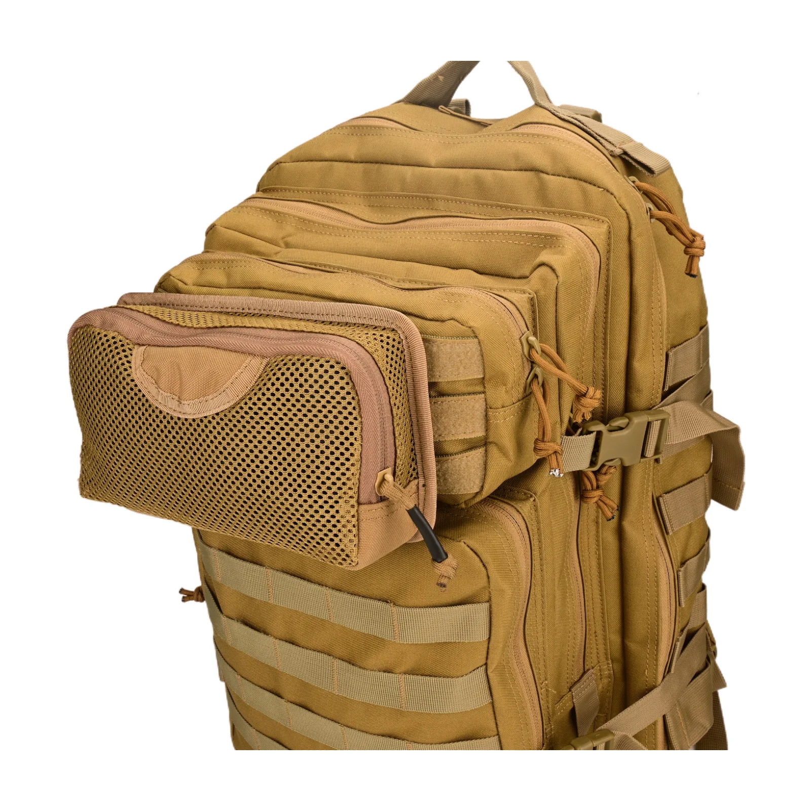 Bolsa de inserción Modular de bolsillo de malla interna con cierre de gancho táctico, chaleco de caza, organizador de mochila, herramienta EDC, bolsa de administrador