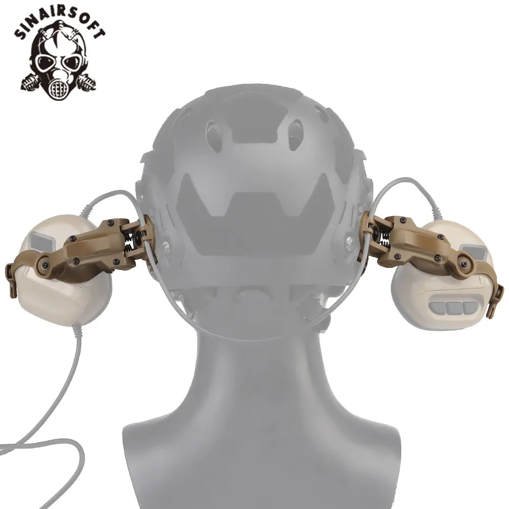 GEN 5 soporte de riel para auriculares tácticos, soporte de riel para casco rápido para adaptador OPS Wendy M-LOK, auriculares con cancelación de ruido - imagen 3