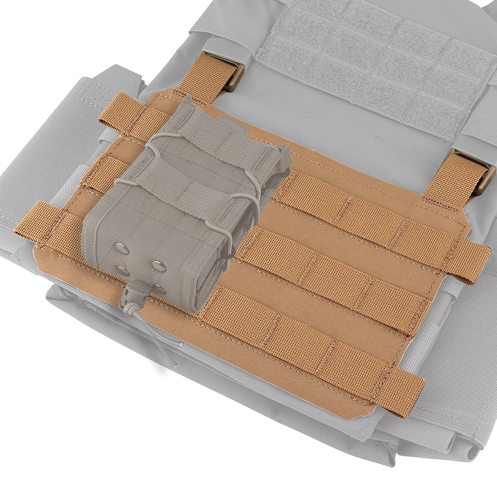 Sistema Molle multifuncional táctico de camuflaje, chaleco, Panel frontal, cartel de Clip rápido para aparejo de pecho, portador de placa