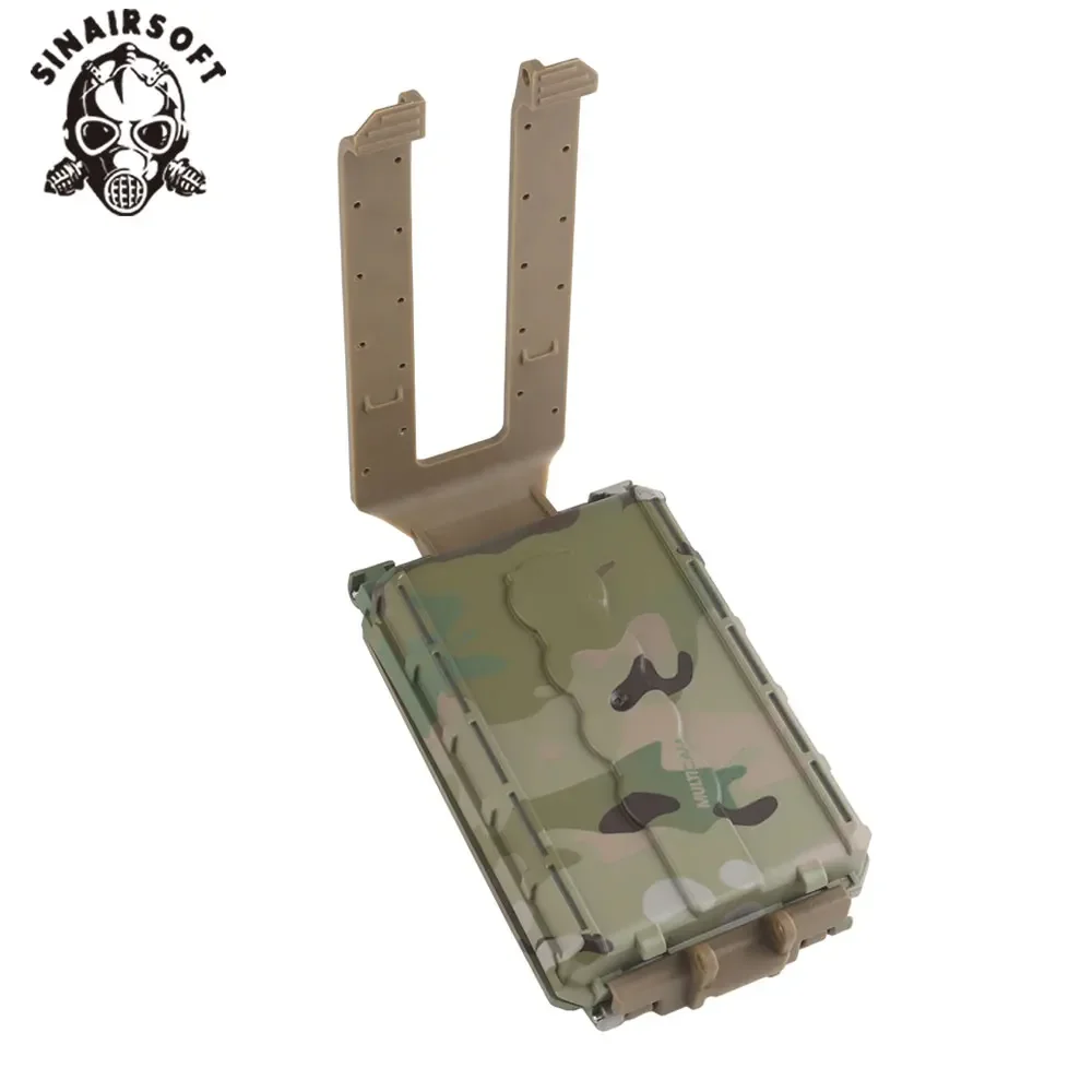 Caja de batería Modular táctica para 18350 18650 CR123 AAA CR2032, soporte para baterías, caja impermeable a prueba de polvo, MOLLE integrado - imagen 5