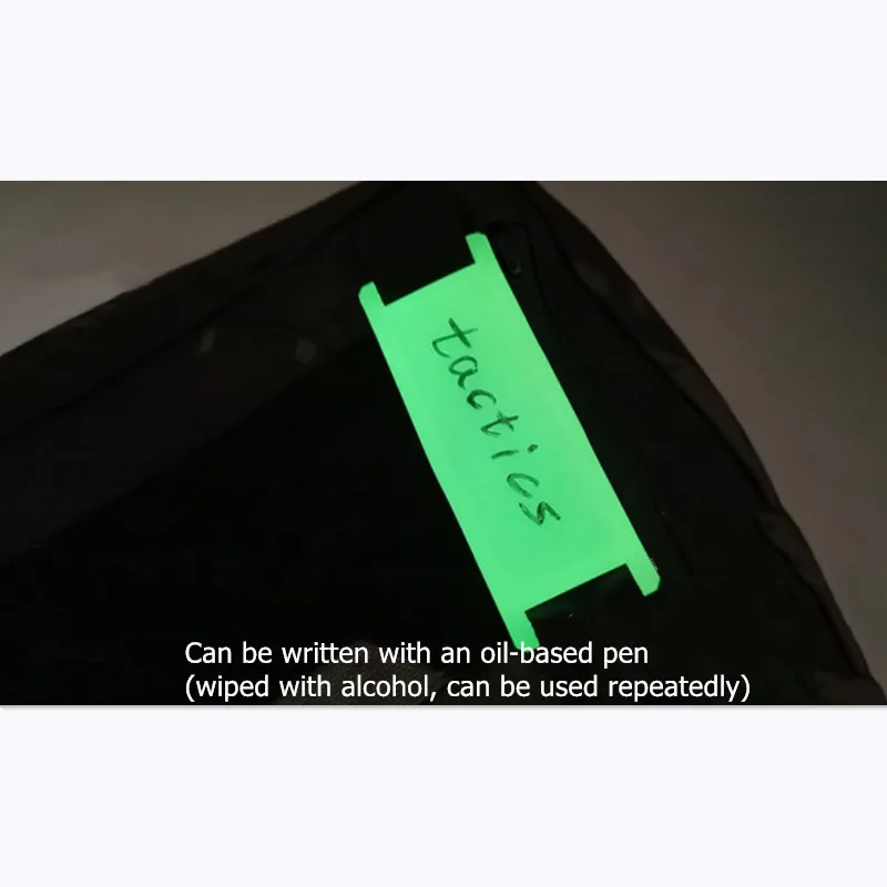 Tablero de escritura luminoso Molle, tablero de escritura a base de aceite que brilla en la oscuridad, tira indicadora DIY, mochila decorativa - imagen 5