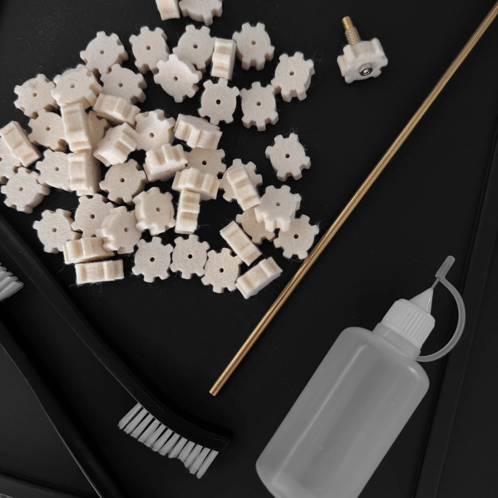 Kit limpieza armas felt adaptador Calibres .22 .223 5.56 .30 7.62 - imagen 5
