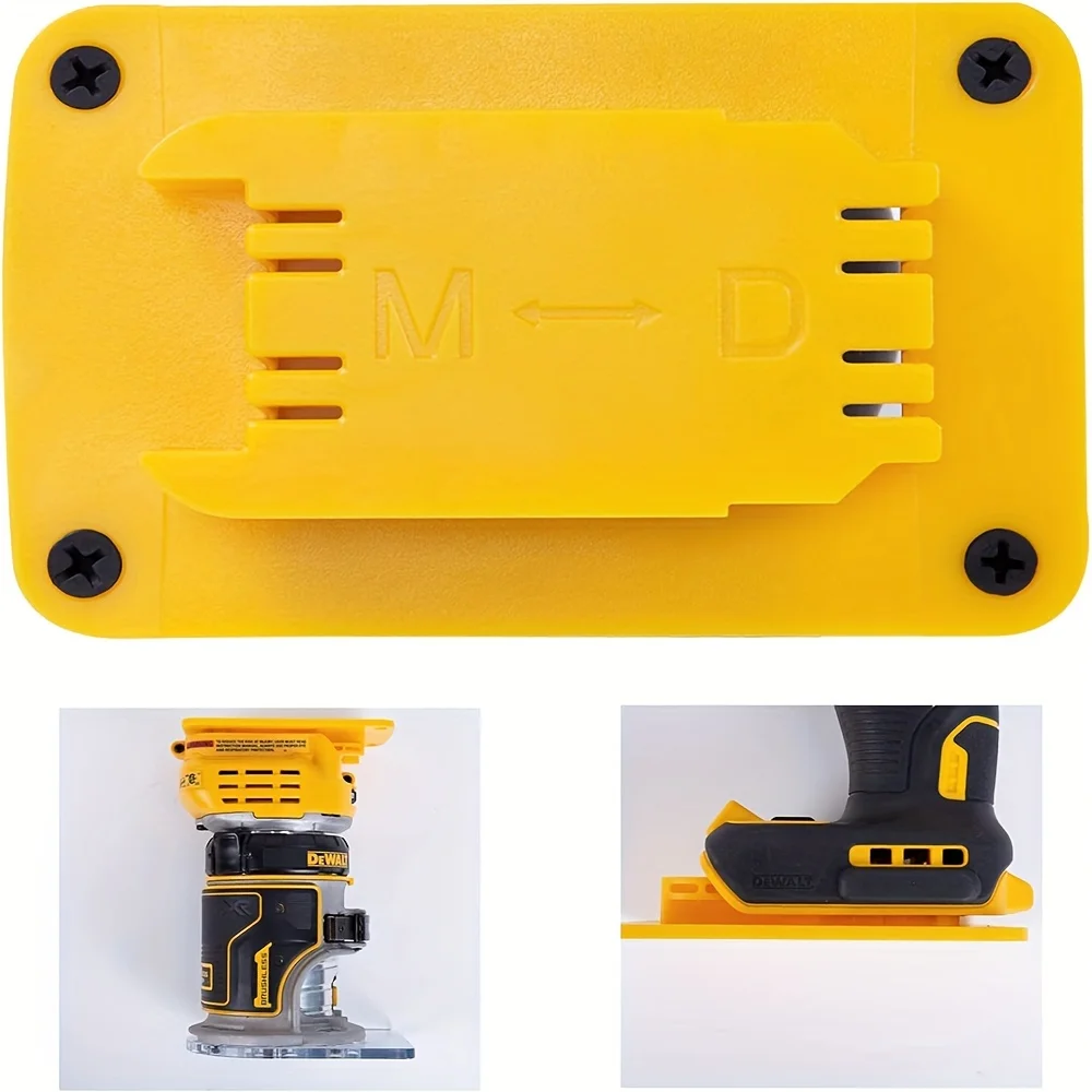 5 paquetes de soporte de herramientas, estante de almacenamiento de montaje en pared para Dewalt 14,4 V-20V para dispositivos de fijación Milwaukee de 18V, soporte de herramientas de taladro - imagen 2