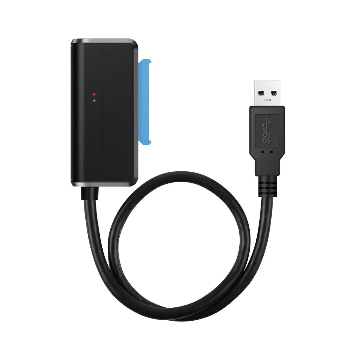 Chenyang-Cable adaptador USB 3,0 a SATA en ángulo, adaptador de 22 pines para unidad de disco duro SSD de 2,5 "y 3,5 pulgadas, para ordenador de escritorio y portátil - imagen 2