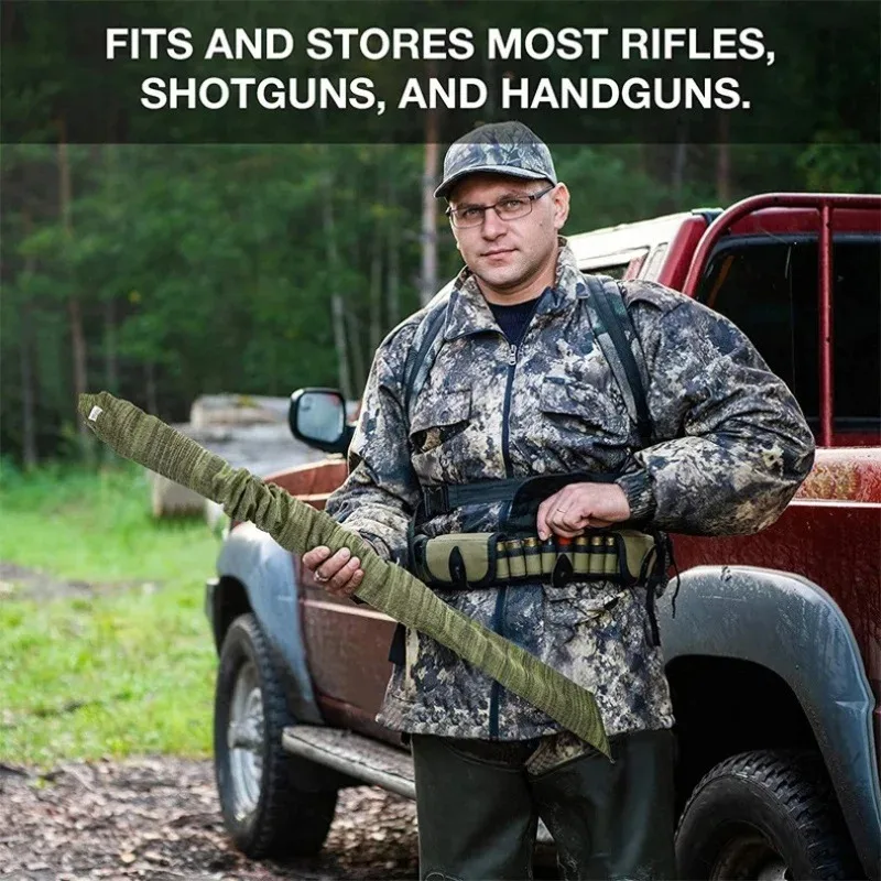 Fundas de silicona para armas, fundas de poliéster para Rifles y varillas, protectores duraderos para equipos al aire libre, bolsas para equipos para todo tipo de clima para deportistas - imagen 4