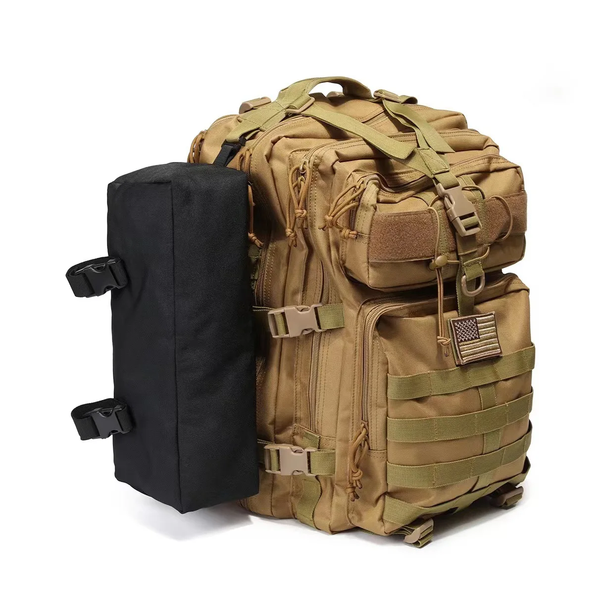 Bolso de doble hombro 900D resistente al desgaste para exteriores, mochila portátil de gran capacidad 3P de 45L para senderismo - imagen 3