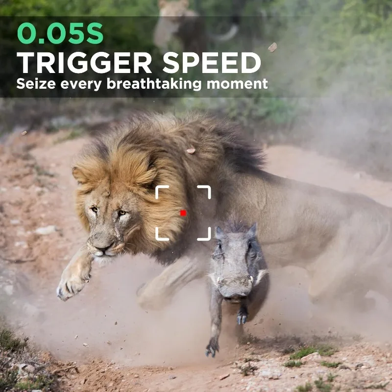 SunTekCam 50MP 4K cámara de rastreo de caza con visión nocturna IP65 impermeable 0,2 s tiempo de disparo foto trampa cámara de juego salvaje - imagen 2