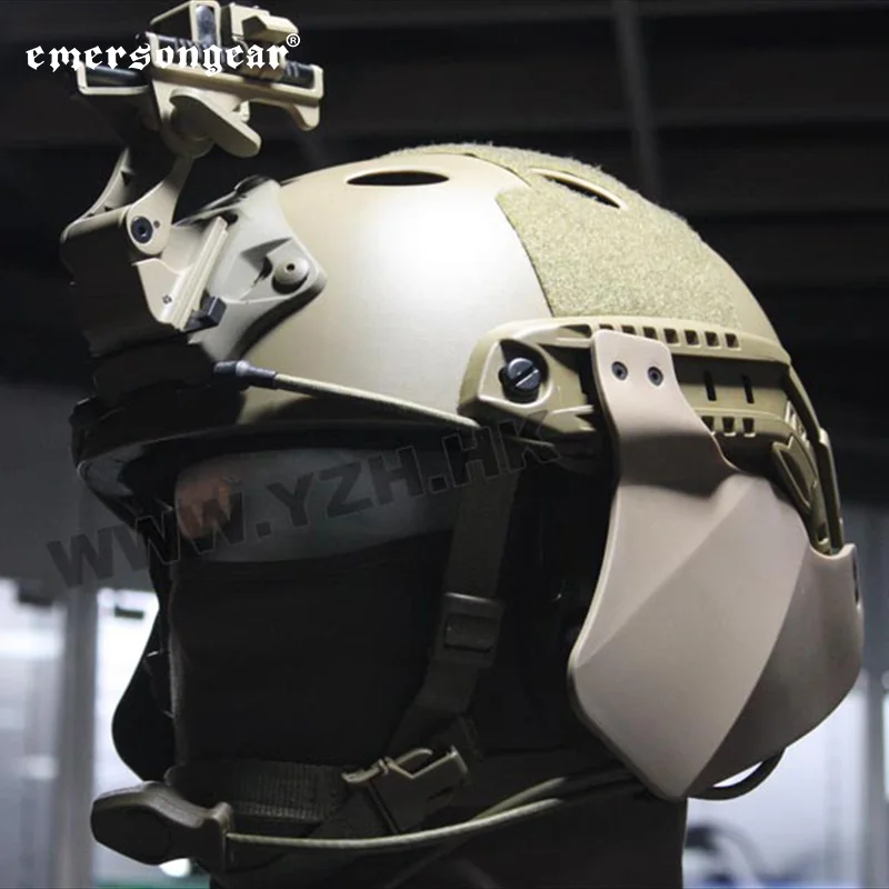 Emersongear-almohadillas protectoras para casco, cubierta lateral para casco táctico rápido, accesorios de riel para caza al aire libre - imagen 2