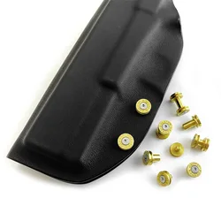 CNC 3 tamaños H62 Material de latón/acero inoxidable KYDEX fundas tornillos de funda accesorios estilo fuego inferior.45 AUTO