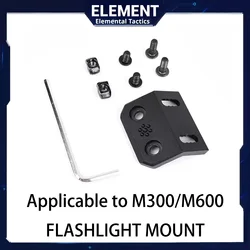 Montaje lateral MLOK metálico para linterna táctica M300/M600