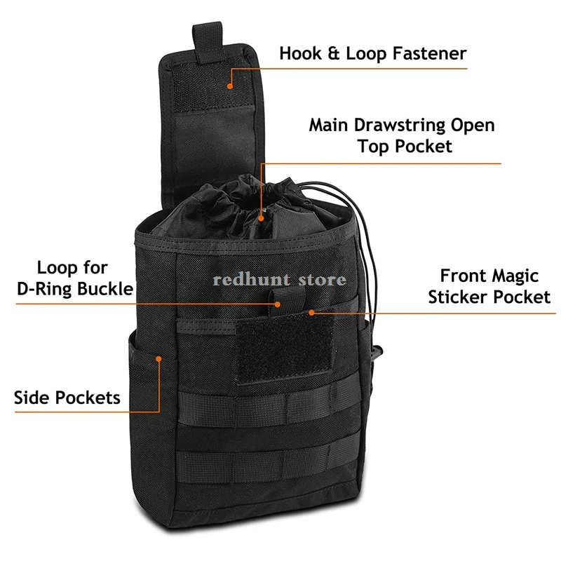 Bolsa médica táctica de emergencia para policía, bolsa Molle de utilidad de primeros auxilios, Kit de emergencia de supervivencia al aire libre, riñonera para caza - imagen 5