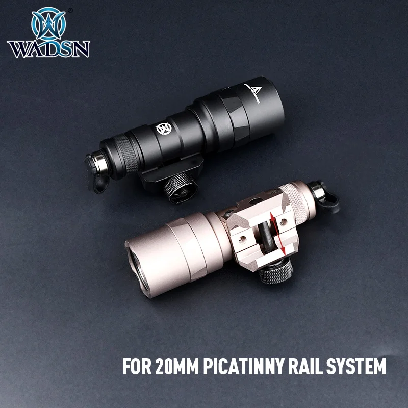 WADSN linterna LED táctica M300C M300A, luz para Rifle de caza, Mini Luz de explorador con interruptor dual, accesorio para Airsoft - imagen 3