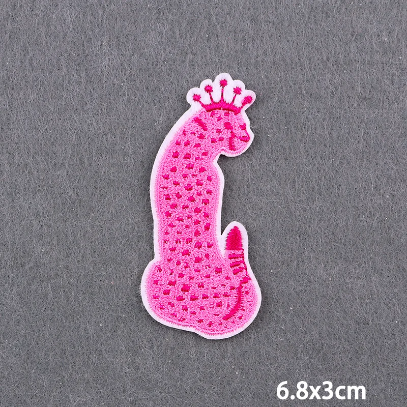 Parches termoadhesivos para planchar de estilo rosa para ropa, parche para pantalones vaqueros para niñas, bordado de amor, parche para coser, pegatinas de diseño de moda - imagen 2