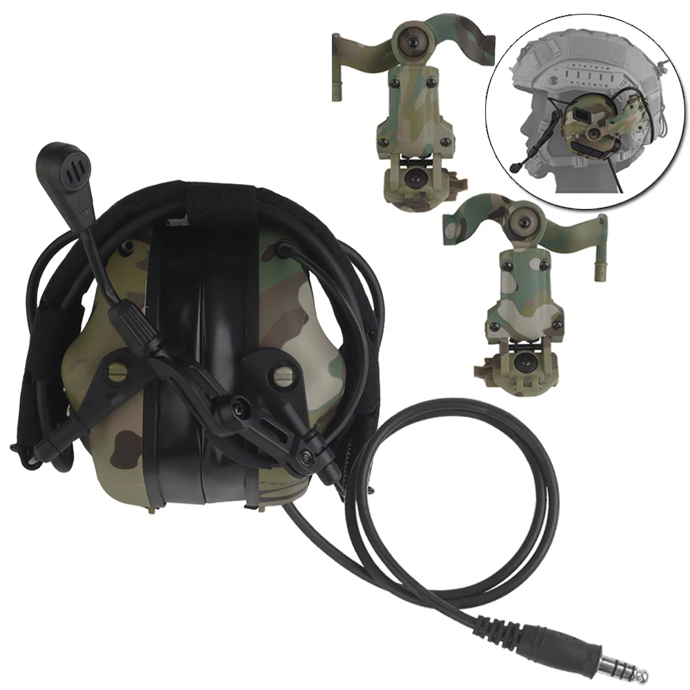 Orejeras de tiro M32 MOD4 reducción ruido activa con adaptador OPS