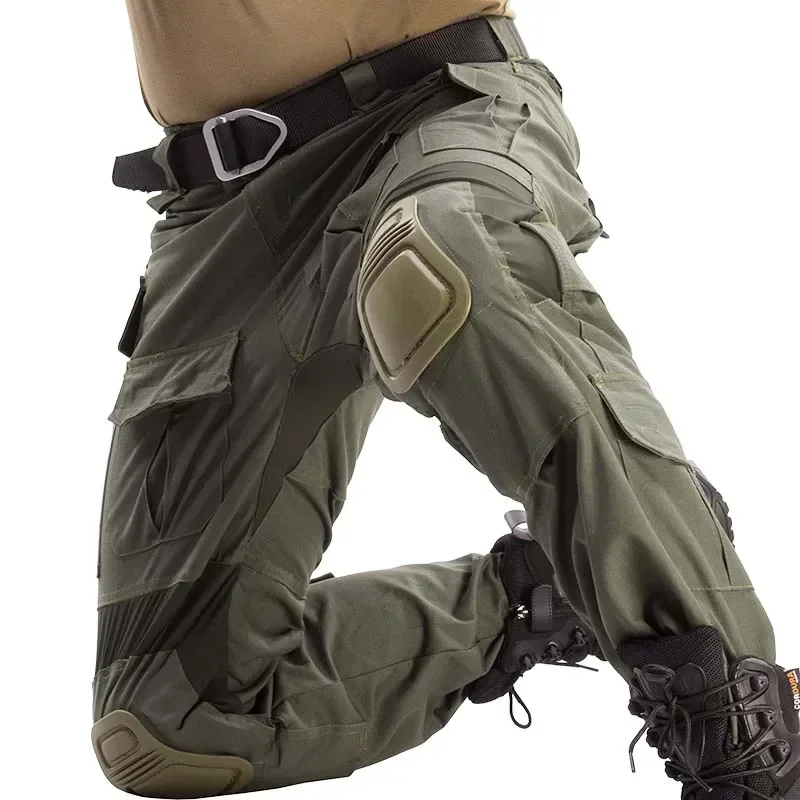 Pantalones de combate GEN3 para exteriores + pantalón elástico con almohadilla, equipo táctico, entrenamiento de escalada, pantalones Cargo tácticos de camuflaje, ropa de trabajo informal Airsoft para hombre - imagen 5