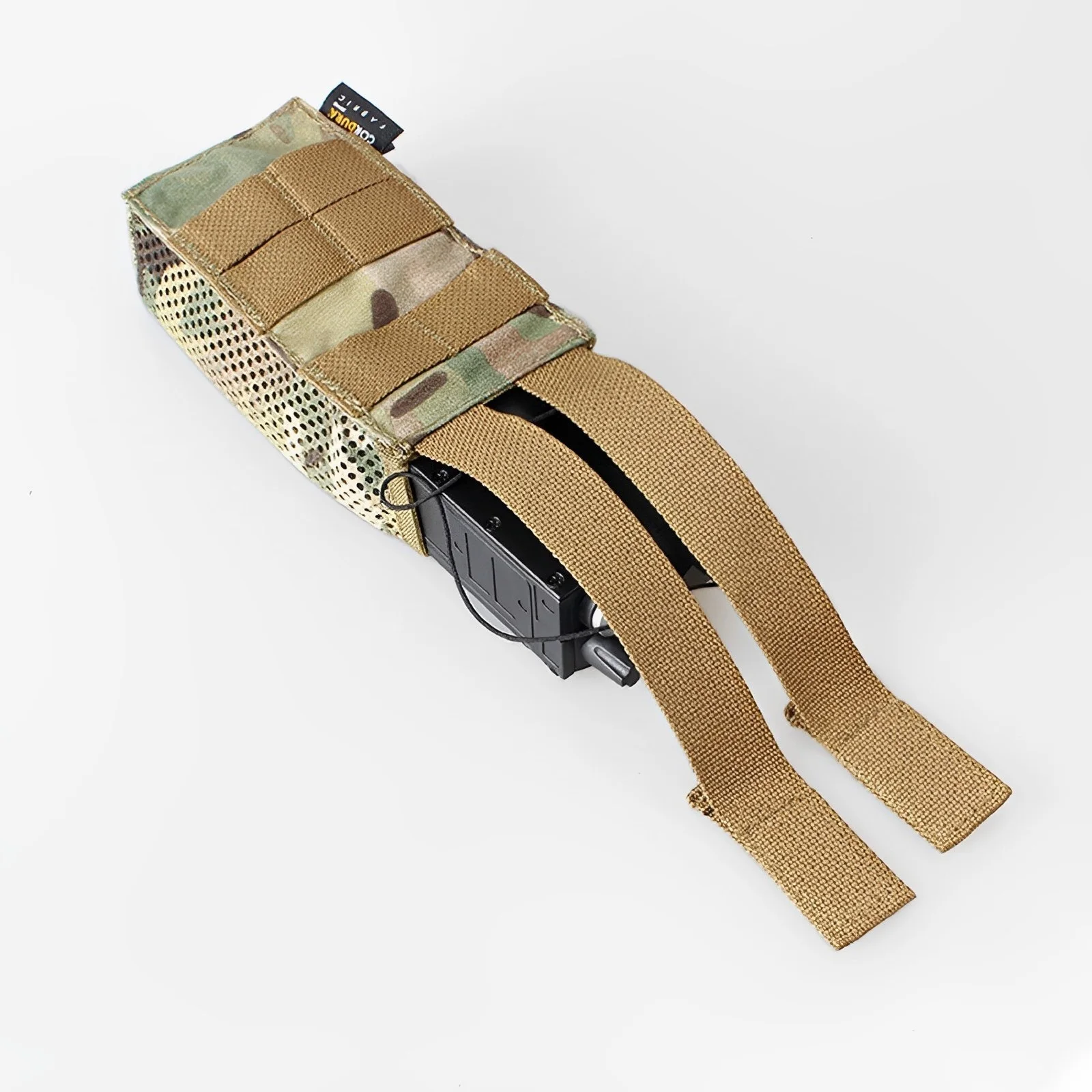 Bolsa táctica de malla para botella de agua, soporte para Walkie Talkie, paquete de almacenamiento de artículos diversos, chaleco, cinturón, accesorio para senderismo al aire libre - imagen 4