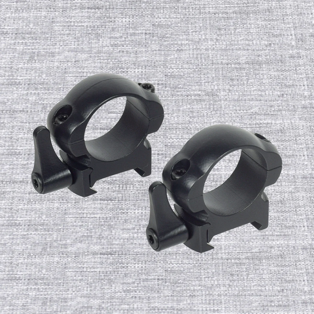 Táctico 2 unids/set de acero de liberación rápida bajo medio alto perfil Picatinny 25,4mm 30mm de diámetro anillos de alcance de caza - imagen 5