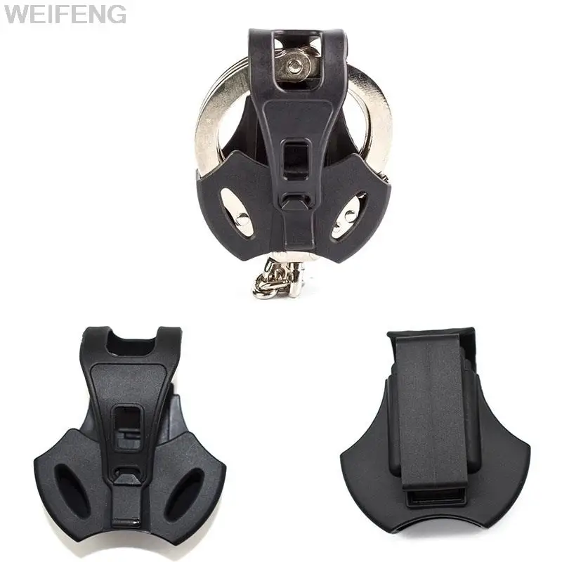 Funda táctica Molle para esposas, cubierta de grilletes de policía, rotación de 360 grados, Clip para cinturón, accesorios - imagen 3