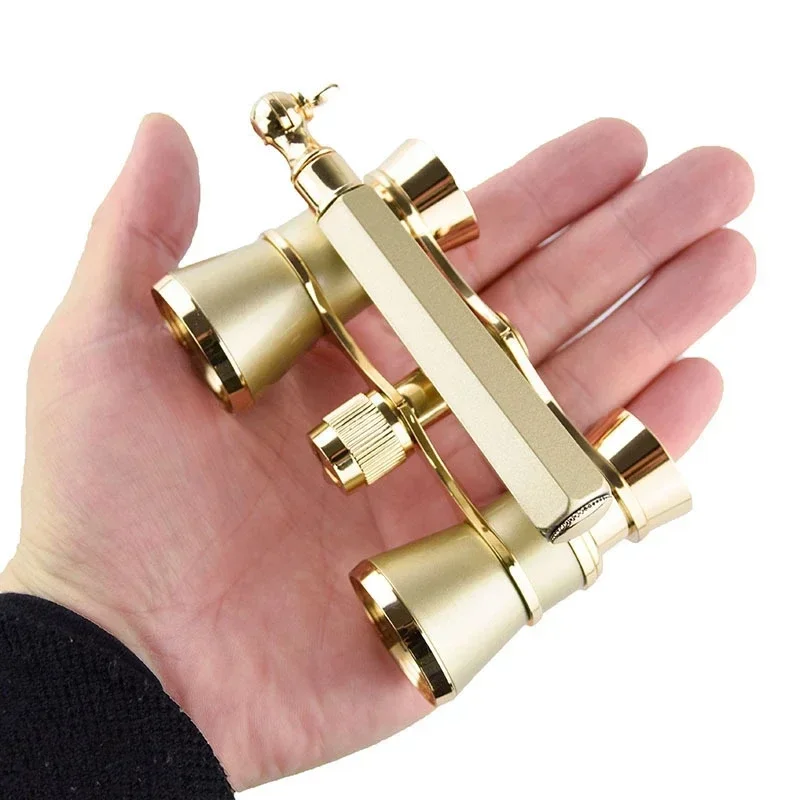 Gafas con mango retráctil para mujer y niña, binoculares Vintage, telescopio de teatro de ópera, manguera telescópica de vidrio de carreras, 3x25 - imagen 4