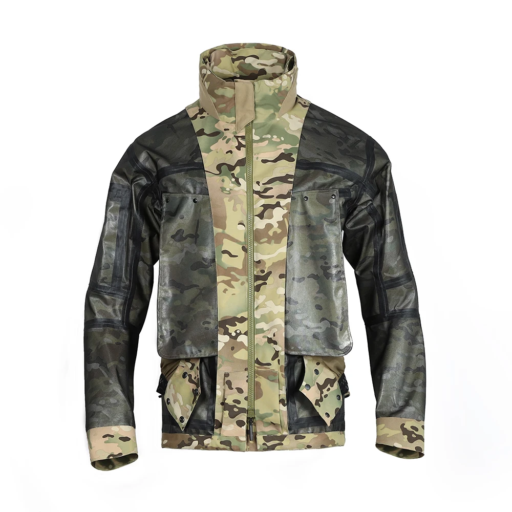 Emersongear Etiqueta Azul Función “Dimorphic Egret” Abrigo de viento Chaqueta impermeable Ergonómica Multi Bolsillo Camping Senderismo Caza - imagen 5