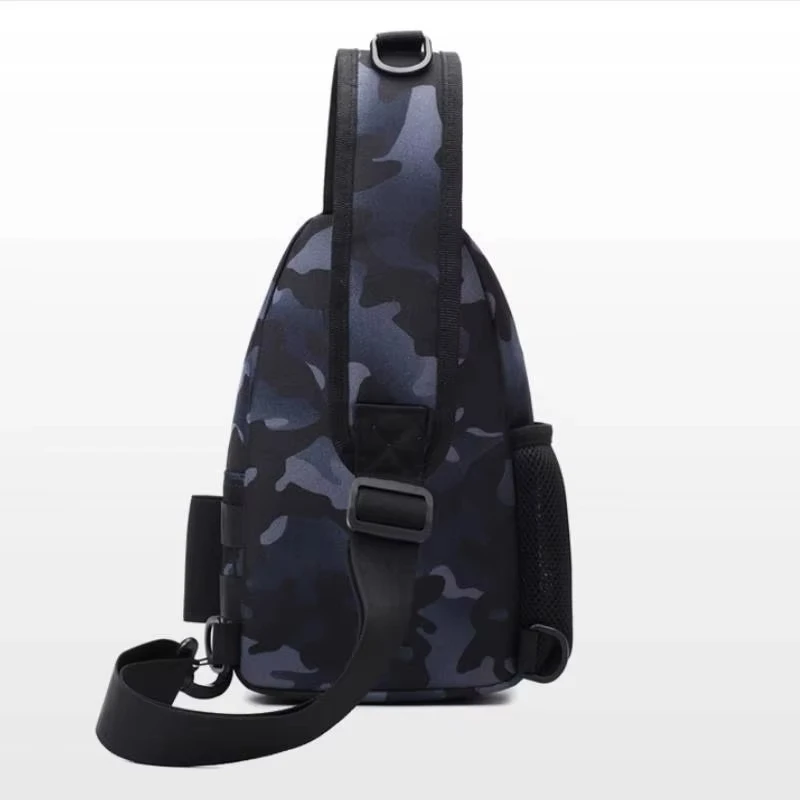 Bolsa de pecho de pesca táctica, almacenamiento grande para deportes al aire libre, escalada, senderismo, Camping, bolsa de pesca con soporte para caña, riñonera con señuelo Molle - imagen 5