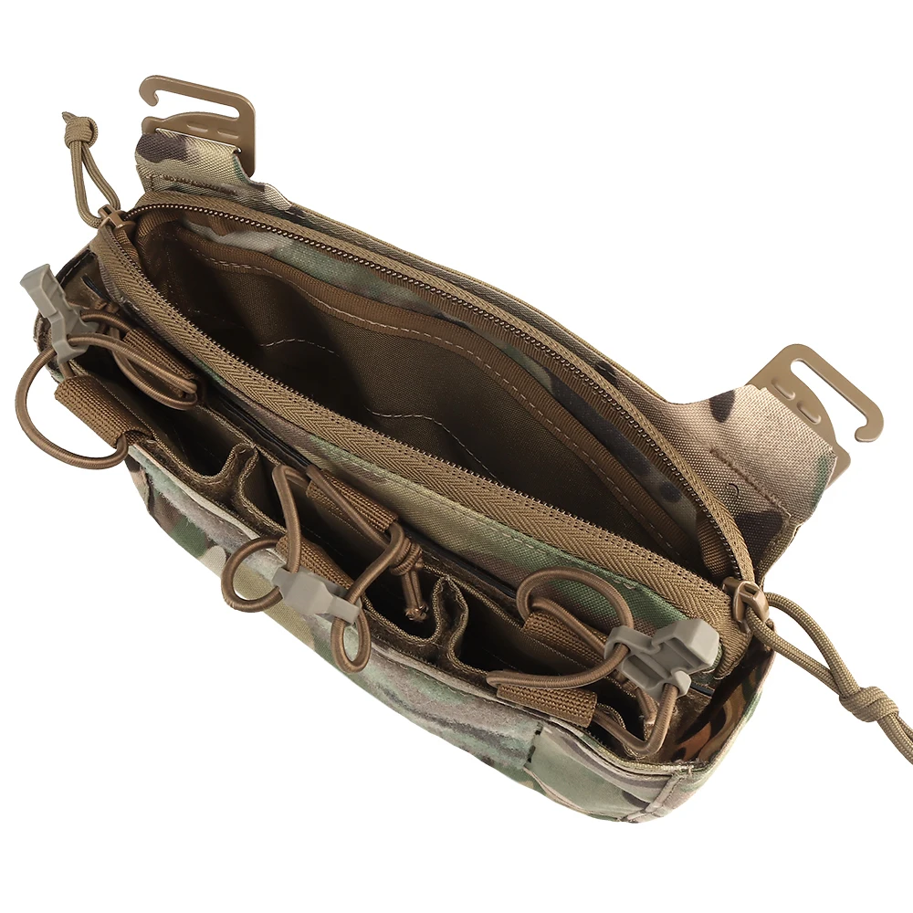 Bolsa táctica con solapa frontal DOPE, equipo Personal de operaciones diversas de Ferro, bolsa FCPC con gancho en G de bolsillo canguro adaptable 5,56 - imagen 4