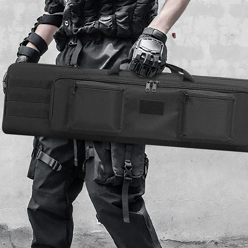 Bolsa para pistola de 100 y 120cm, funda para Rifle, mochila, bolso de transporte para pistola larga, mochila para Rifle de francotirador Airsoft, bolso de hombro para accesorios de caza - imagen 5