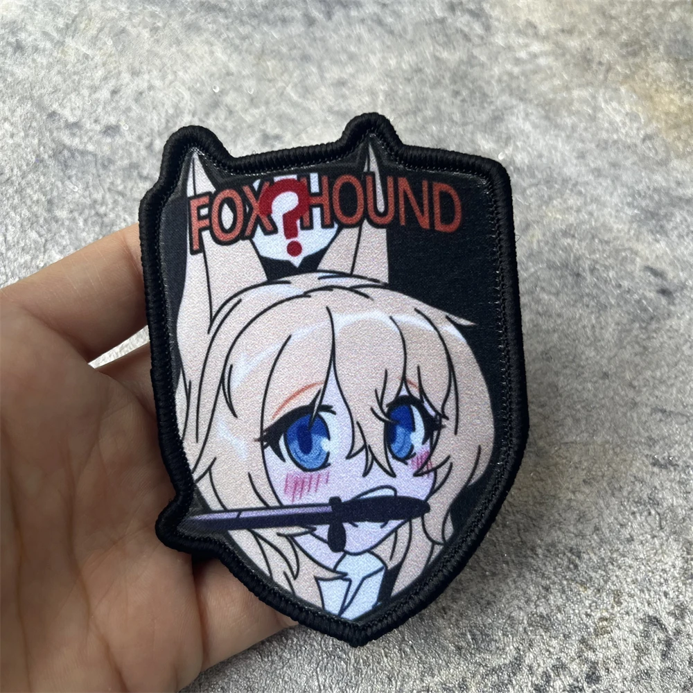 Anime Girl Frontline G41 Fans del ejército insignia de moral táctica mochila de zorro pegatina decorativa parche de gancho y bucle impreso - imagen 3