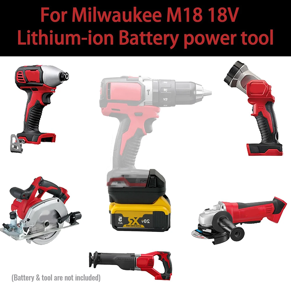 DeWalt a Milwaukee adaptador batería para uso inalámbrico sin conjunto - imagen 5