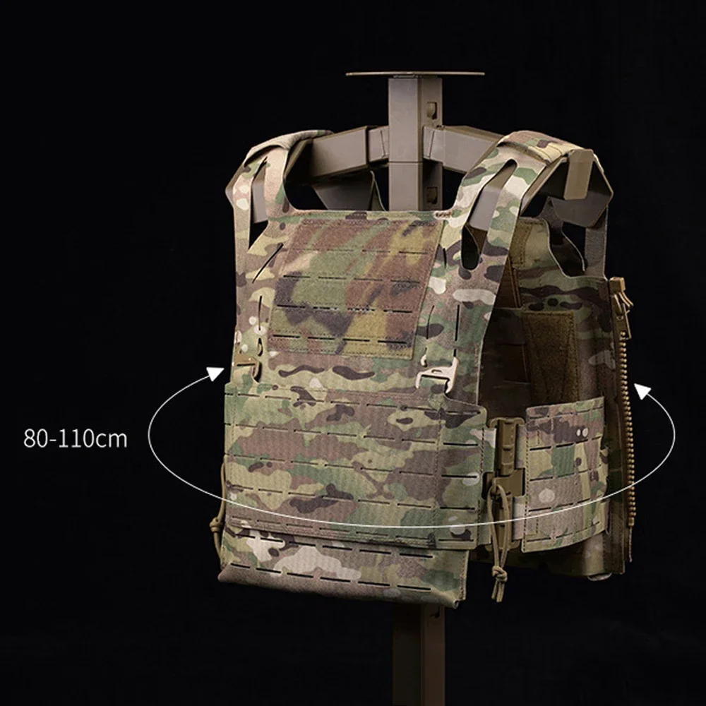 Chaleco táctico para Airsoft, hebilla de liberación rápida Molle, chaleco de caza, portador de placa militar cortado con láser, equipo de armadura corporal de juego CS - imagen 3