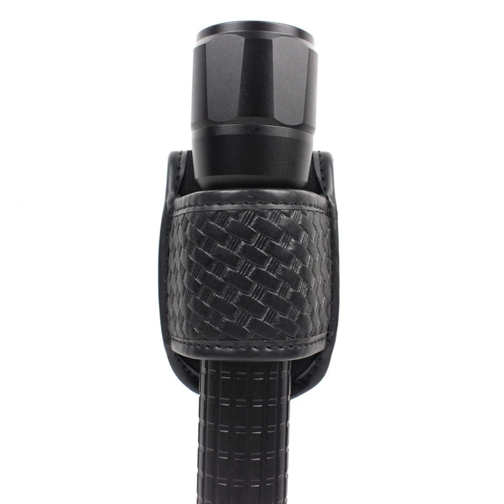 Funda para linterna táctica, cinturón de trabajo con tapa abierta, soporte de luz compacto para celda D, funda ligera de nailon, bolsa para linterna de mano - imagen 2