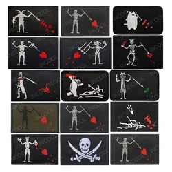 Parche táctico velcro Pirata Roger Skull – Bordado reflectante