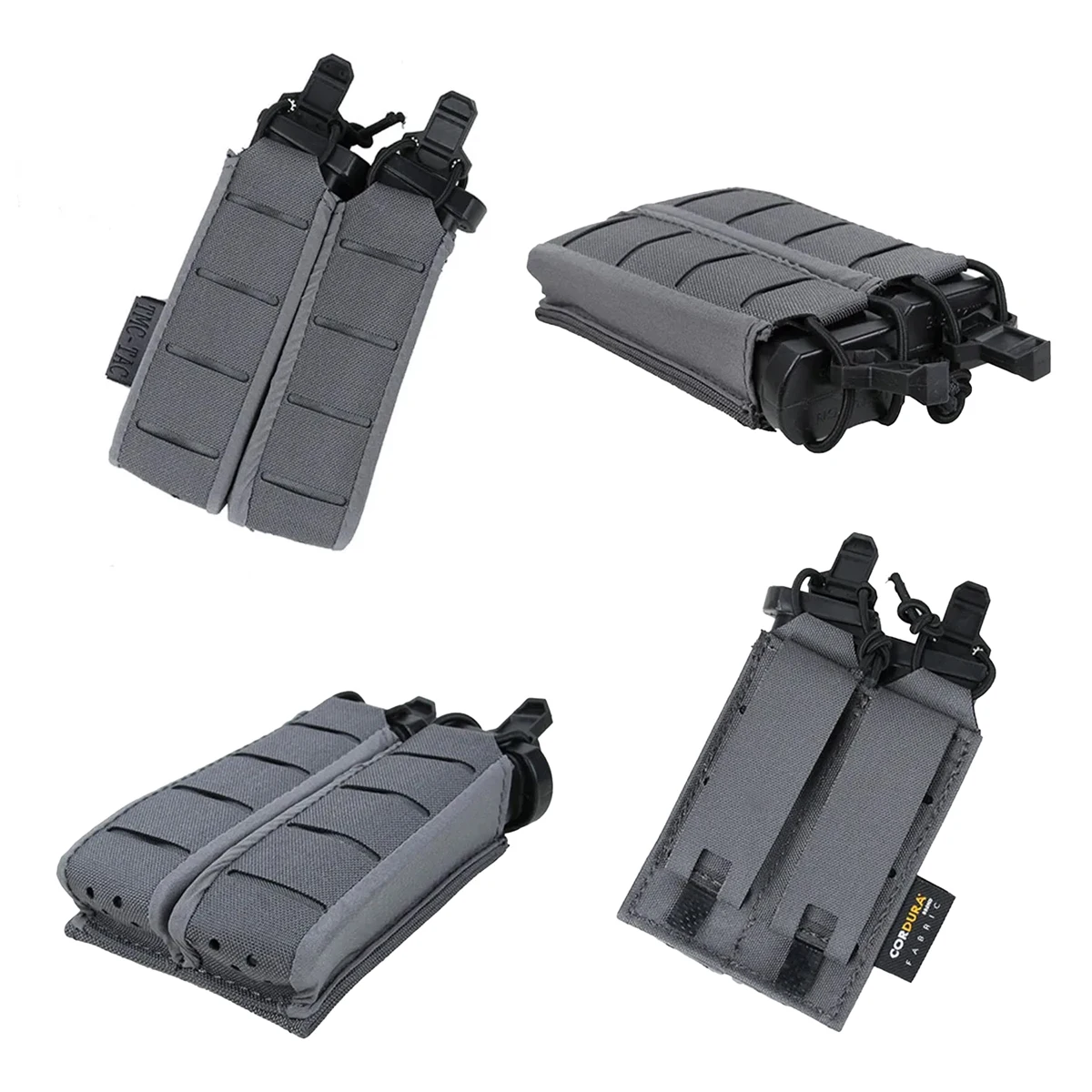 TMC 9Mm pistola doble cartucho estuche dúplex Mag bolsa pistola parche magnético cinturón de bolsillo