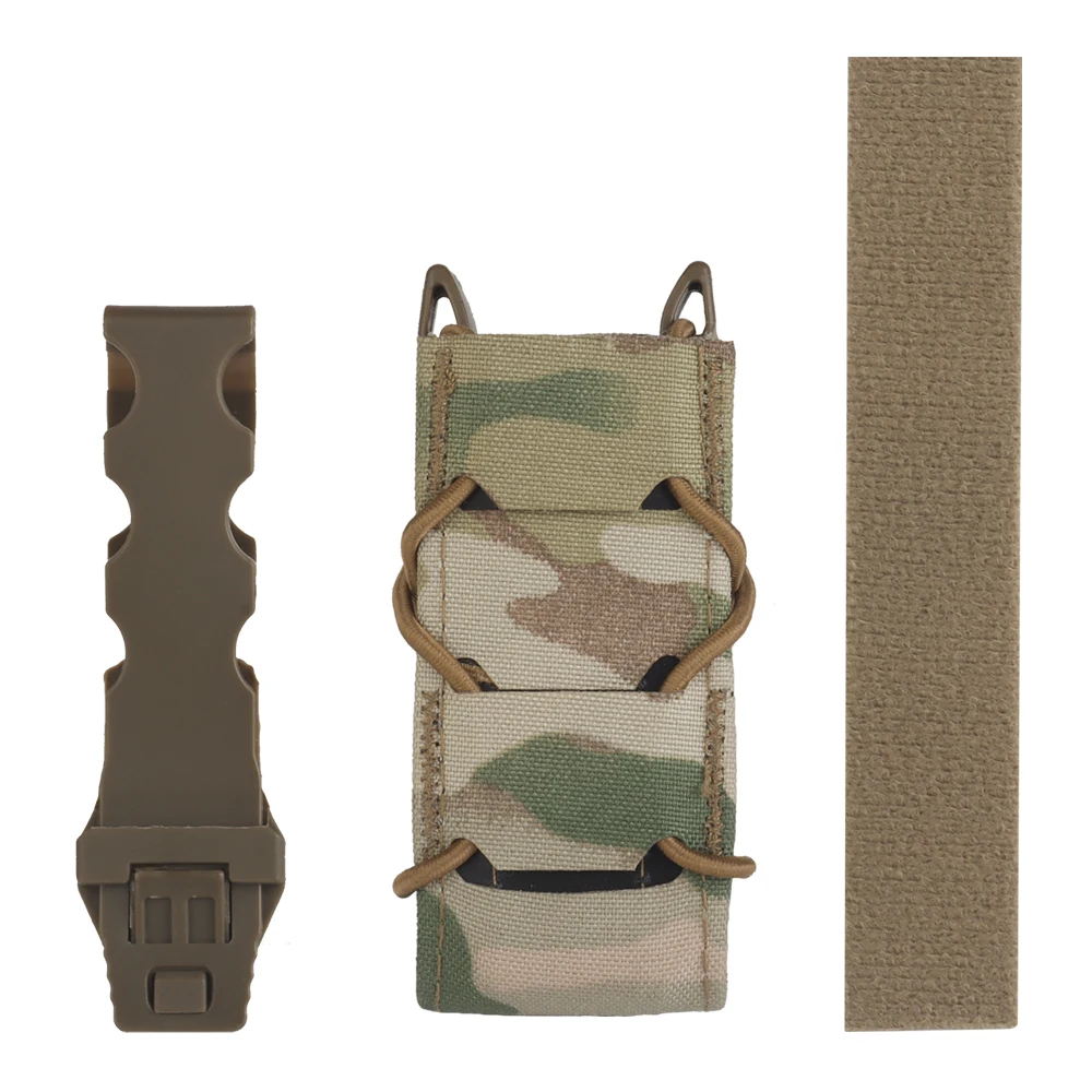 Bolsa táctica para pistola Mag de 9MM Tiger tipo Gen 2 caza Airsoft Molle bolsa para revistas bolsa de herramientas para linterna al aire libre con cubierta abatible - imagen 3