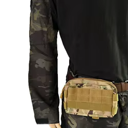 Bolsa táctica Airsoft Molle Multicam Camo para cinturón, utilidad EDC, chaleco de caza, bolsa para herramientas al aire libre, bolsa para revistas, bolsa para teléfono, equipo
